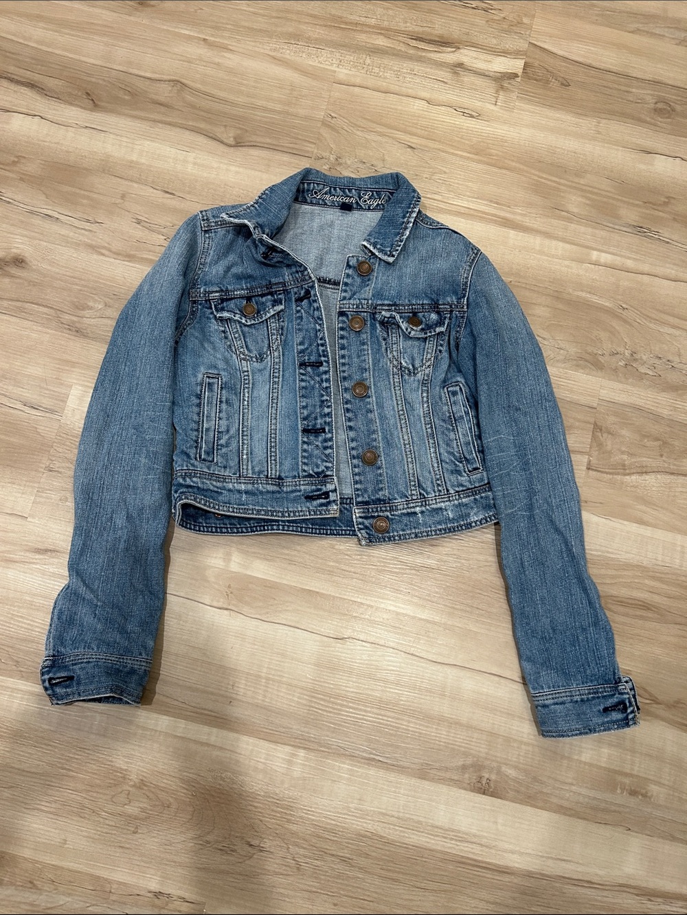 American Eagle Cropped Denim Jacket